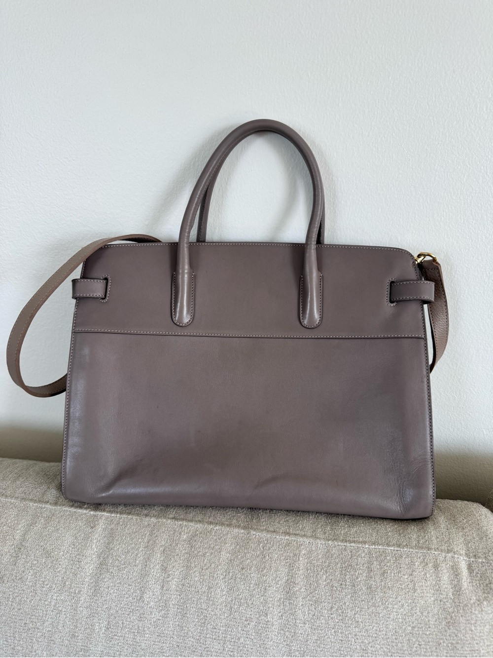 Cuyana Italy Leather Handle Bag